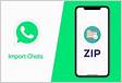 Como Importar Chat do WhatsApp do Arquivo Zip